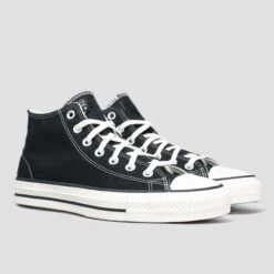Converse CTAS Pro Mid Shoes Black / Black / Egret -Slam City Shop converse footwear converse ctas pro mid shoes black black egret 30092074778694