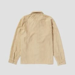 HUF Cornelius Zip Shirt Oatmeal -Slam City Shop cornelius zip shirt oatmeal 003