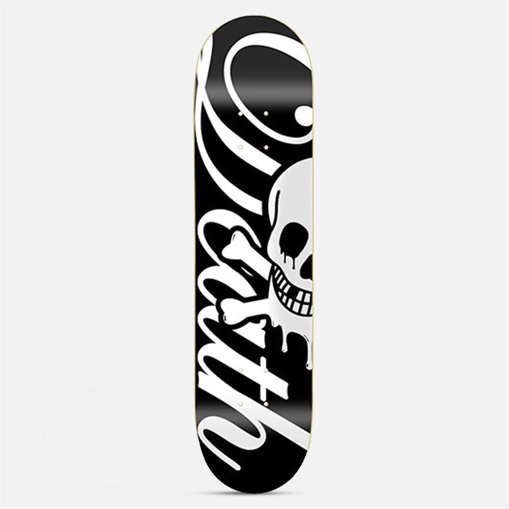 Death Skateboards 8.0 Script Popsicle 2 Skateboard Deck Black / White 1 Death Skateboards 8.0 Script Popsicle 2 Skateboard Deck Black / White