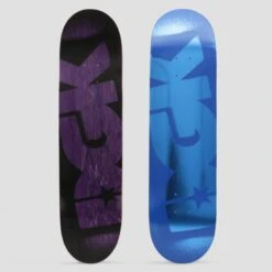 DGK 8.1 OG Logo Skateboard Deck Blue Foil