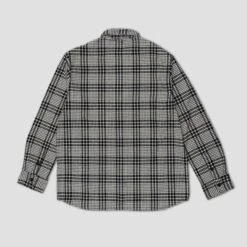Dancer Double Pocket Shirt Black Check -Slam City Shop double pocket shirt blk check 004