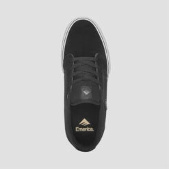 Emerica Cadence Skate Shoes Black / White / Gold -Slam City Shop emerica cadence blk 04