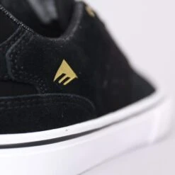 Emerica The Low Vulc Shoes Black / Gold / White -Slam City Shop emerica footwear emerica the low vulc shoes black gold white 28302868840518