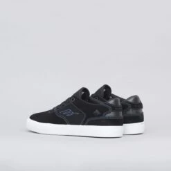 Emerica The Low Vulc Youth Shoes Black / Blue -Slam City Shop emerica footwear emerica the low vulc youth shoes black blue 13723363016774