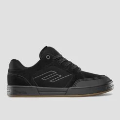 Emerica Heritic Skate Shoes Black / Black