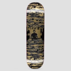 Hockey 8.25 Blockman Skateboard Deck Gold