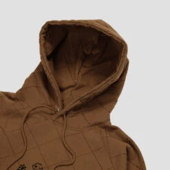 Dancer OG Diamond Stitch Hood Brown -Slam City Shop hoodie 2 Fixed