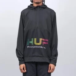 HUF Productions Inc Anorak Black