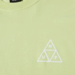 Huf Set Triple Triangle Long Sleeve T-Shirt Lime -Slam City Shop huf set tt ls tee lime 003
