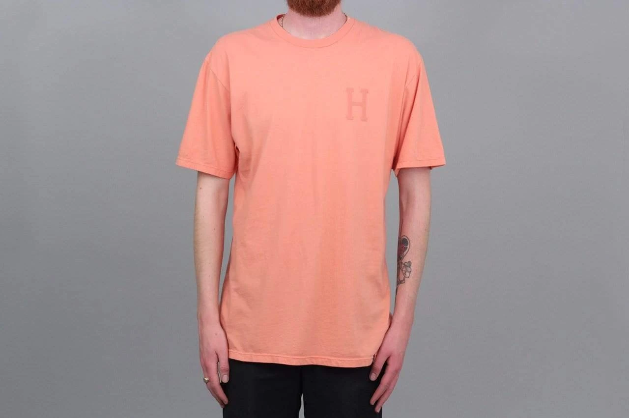HUF Over-Dye Classic H T-Shirt Coral Haze 2 HUF Over-Dye Classic H T-Shirt Coral Haze - Image 2