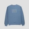 PassPort Invasive Embroidered Crew Washed Out Blue