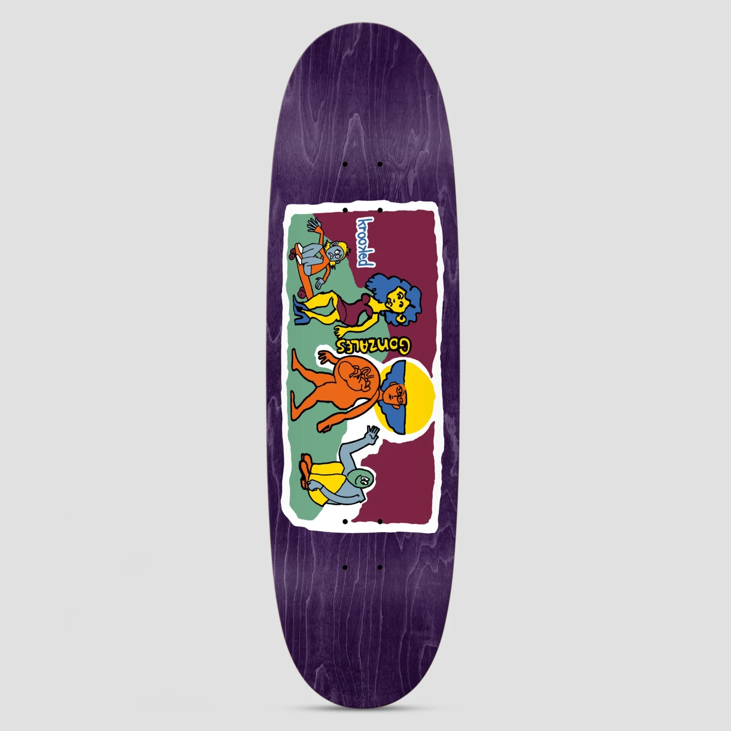 Krooked 9.1 Gonz Stroll Skateboard Deck 1 Krooked 9.1 Gonz Stroll Skateboard Deck