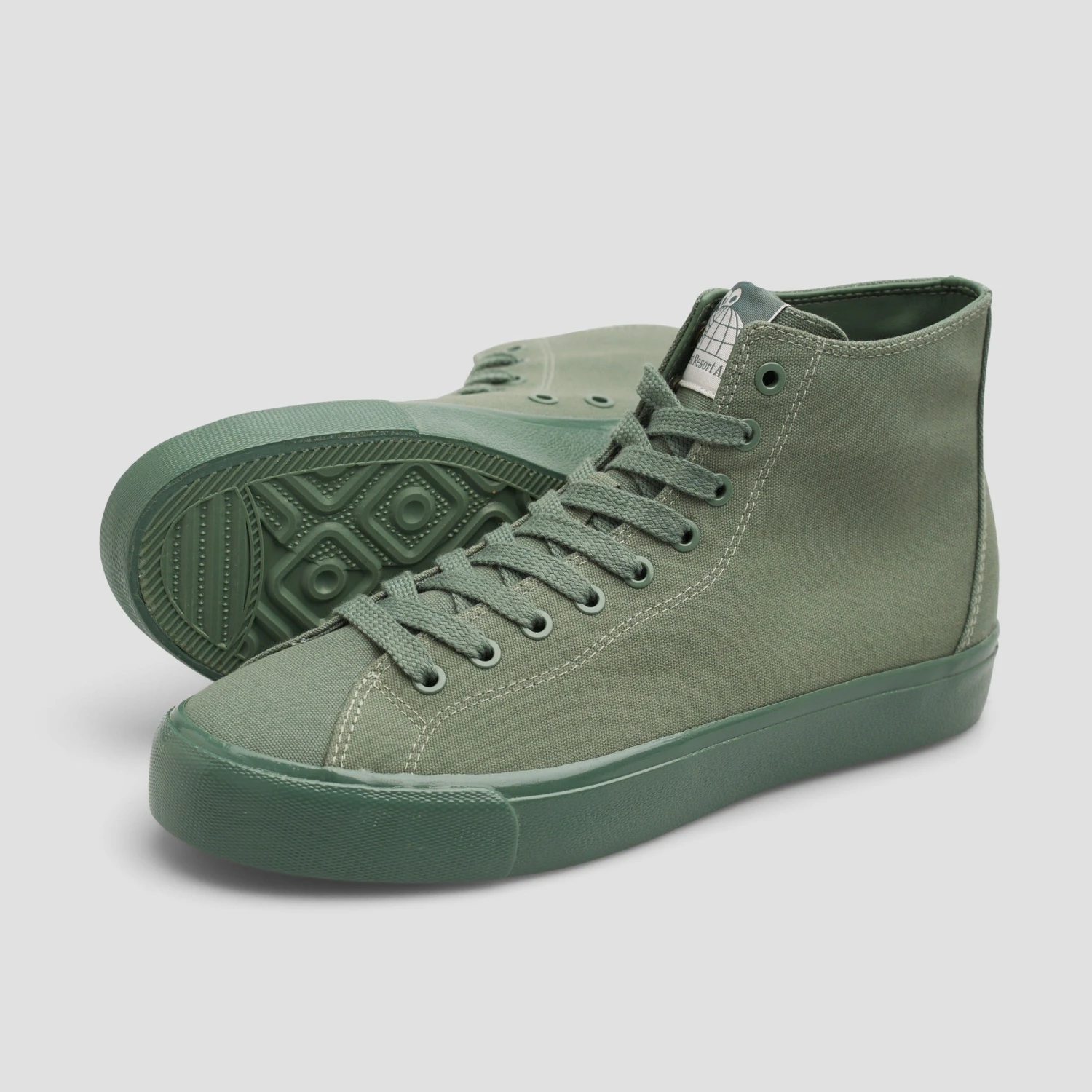 Last Resort AB VM003 Canvas HI Skate Shoes Full Spray Green 2 Last Resort AB VM003 Canvas HI Skate Shoes Full Spray Green - Image 2