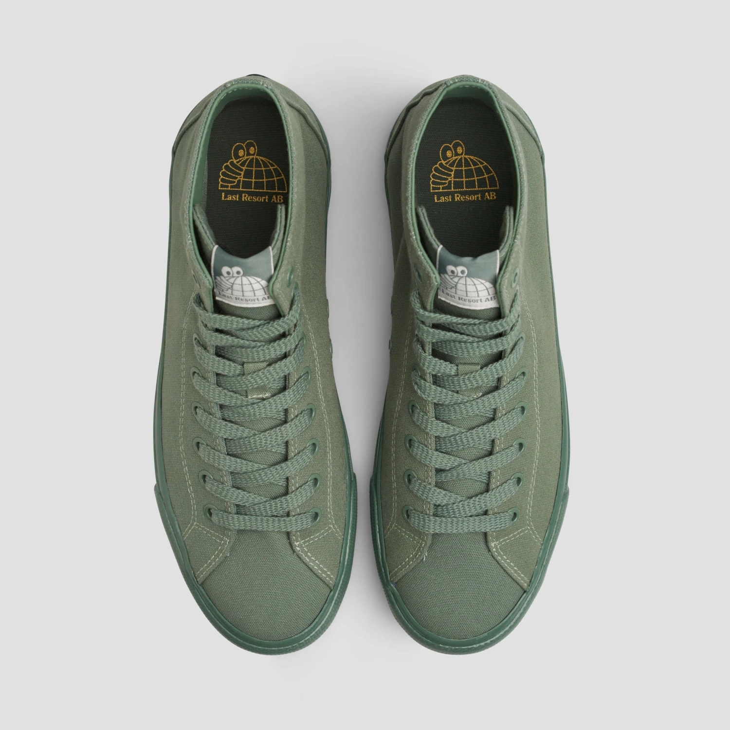 Last Resort AB VM003 Canvas HI Skate Shoes Full Spray Green 3 Last Resort AB VM003 Canvas HI Skate Shoes Full Spray Green - Image 3