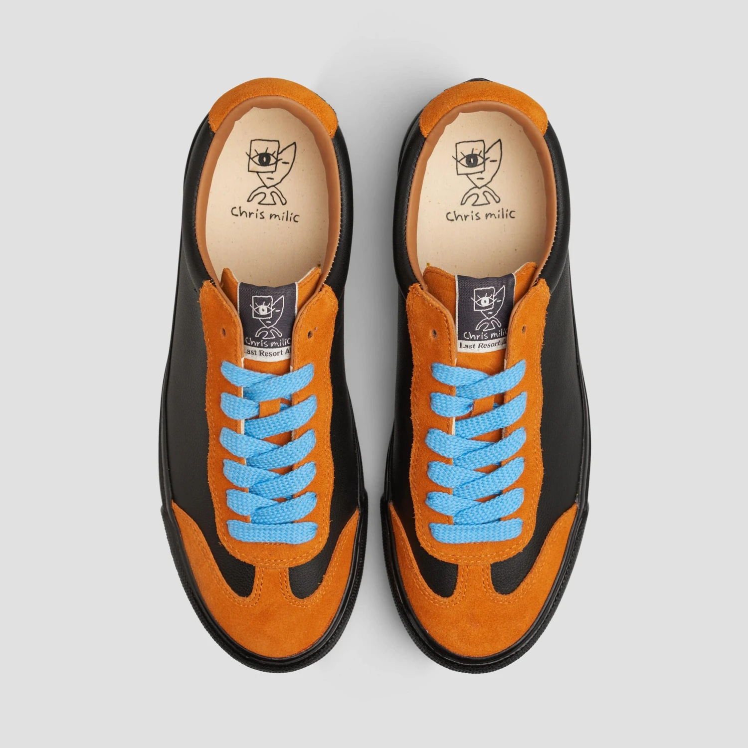 Last Resort AB VM004 Milic Suede Skate Shoes Duo Orange / Black / Black 3 Last Resort AB VM004 Milic Suede Skate Shoes Duo Orange / Black / Black - Image 3