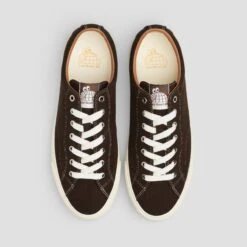Last Resort AB VM003 LO Cord Skate Shoes Dark Brown / White -Slam City Shop lr vm003 lo cord drk brn 03