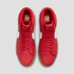 Nike SB Zoom Blazer Mid Skate Shoes University Red / White / White -Slam City Shop nike sb blazer mid uni red 003