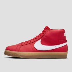 Nike SB Zoom Blazer Mid Skate Shoes University Red / White / White -Slam City Shop nike sb blazer mid uni red 004
