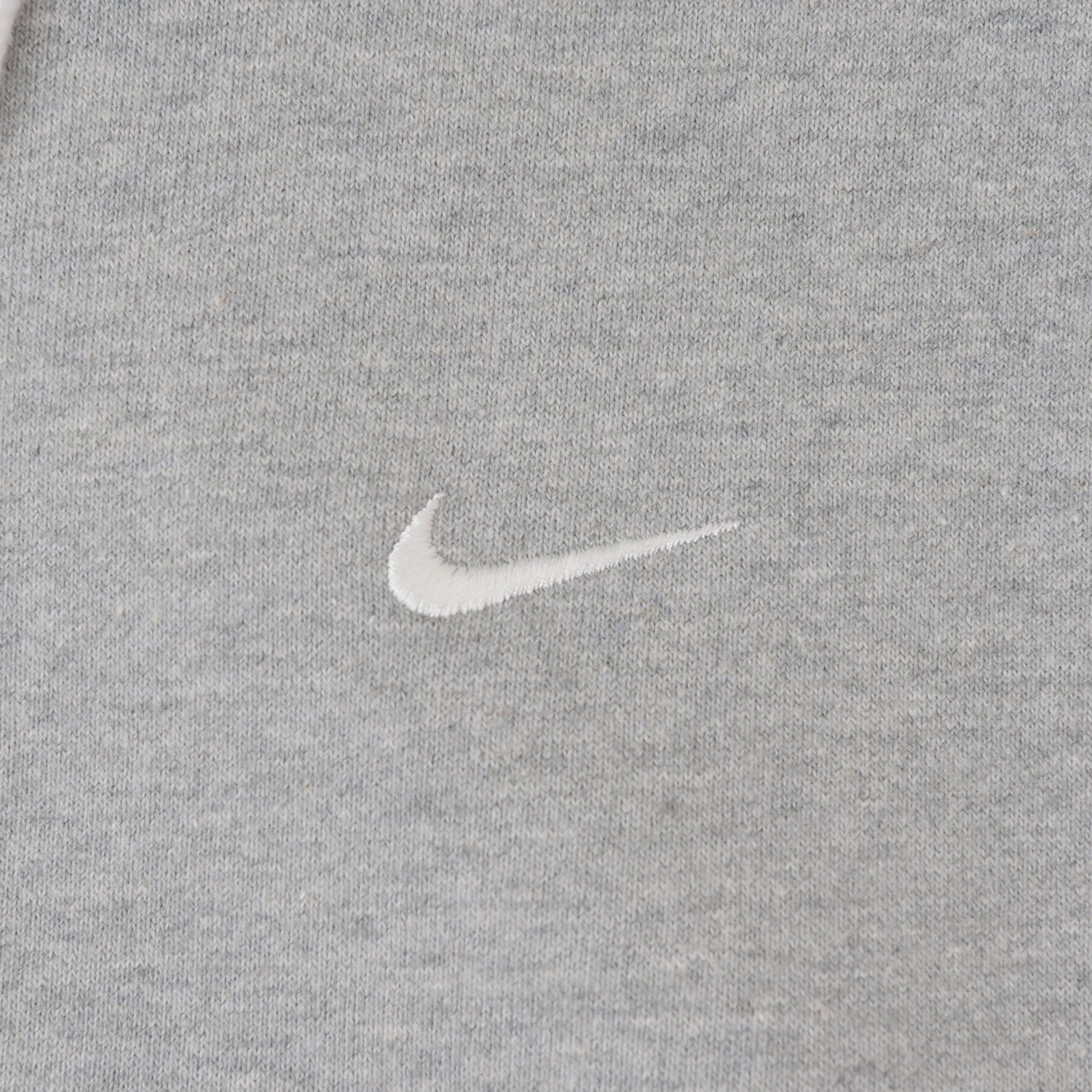 Nike Solo Swoosh Fleece Hood Dark Grey Heather / White 2 Nike Solo Swoosh Fleece Hood Dark Grey Heather / White - Image 2