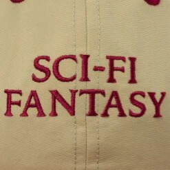 Sci-Fi Fantasy Nylon Logo Cap Natural -Slam City Shop nylon logo cap tan 003