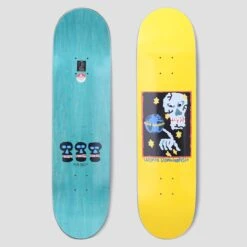 Polar 8.125 Oski World Domination Skateboard Deck Yellow