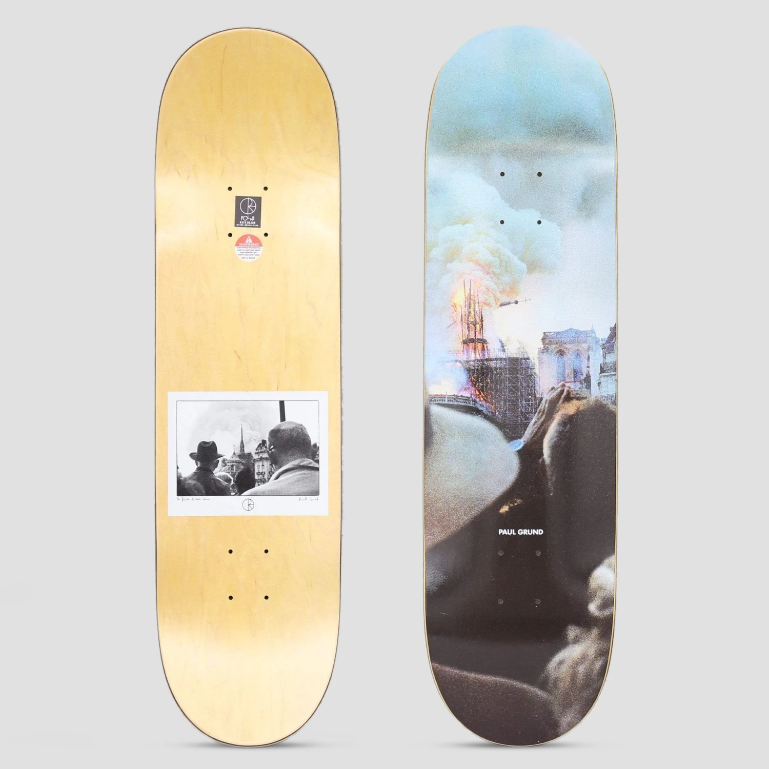 Polar 8 Grund Notre Dame Skateboard Deck 1 Polar 8 Grund Notre Dame Skateboard Deck