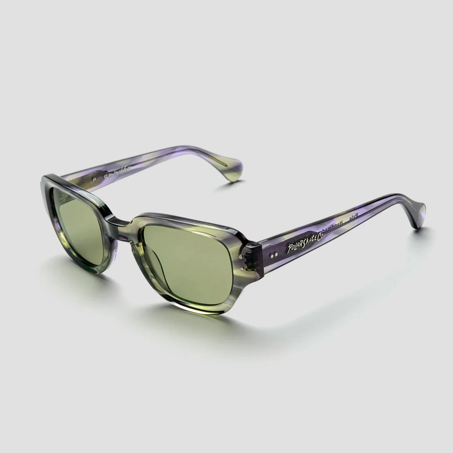 Polar Skate Co Sunglasses Pyle Violet Green 1 Polar Skate Co Sunglasses Pyle Violet Green