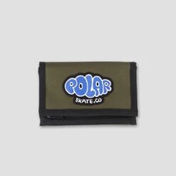 Polar Bubble Logo Key Wallet Olive