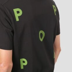 Pop Trading Logo T-Shirt Black / Green -Slam City Shop pop trading company t shirt pop trading logo t shirt black green 29533561454662
