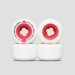 Ricta 54mm 86A Cored Clouds Skateboard Wheels White / Red
