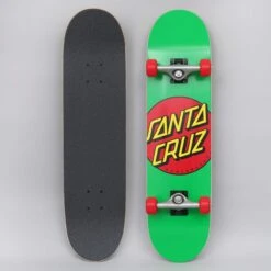 Santa Cruz 7.80 Classic Dot Complete Skateboard Green / Red
