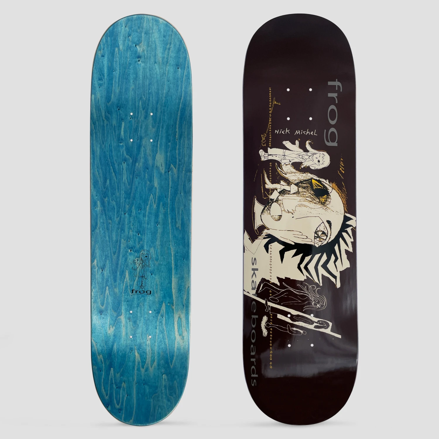 Frog 8.25 Nick Michel Screamers Skateboard Deck 1 Frog 8.25 Nick Michel Screamers Skateboard Deck