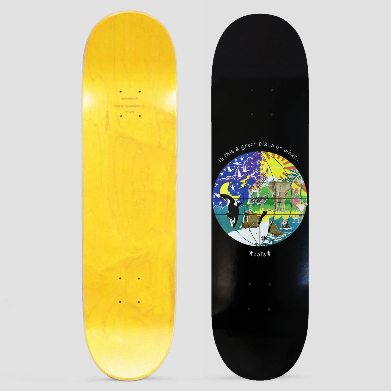 Skateboard Cafe 8.7 Great Place Skateboard Deck Black 1 Skateboard Cafe 8.7 Great Place Skateboard Deck Black