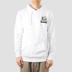 Slam City Skates Classic Chest Logo Hood White