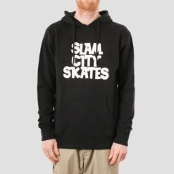 Slam City Skates Classic Logo Hood Black