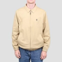 Slam City Skates Flamehead Harrington Jacket Tan