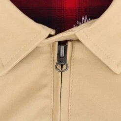 Slam City Skates Flamehead Harrington Jacket Tan -Slam City Shop slam city skates jacket slam city skates flamehead harrington jacket tan 29605743165510