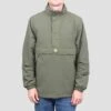 Slam City Skates Half Zip Shell Jacket Olive