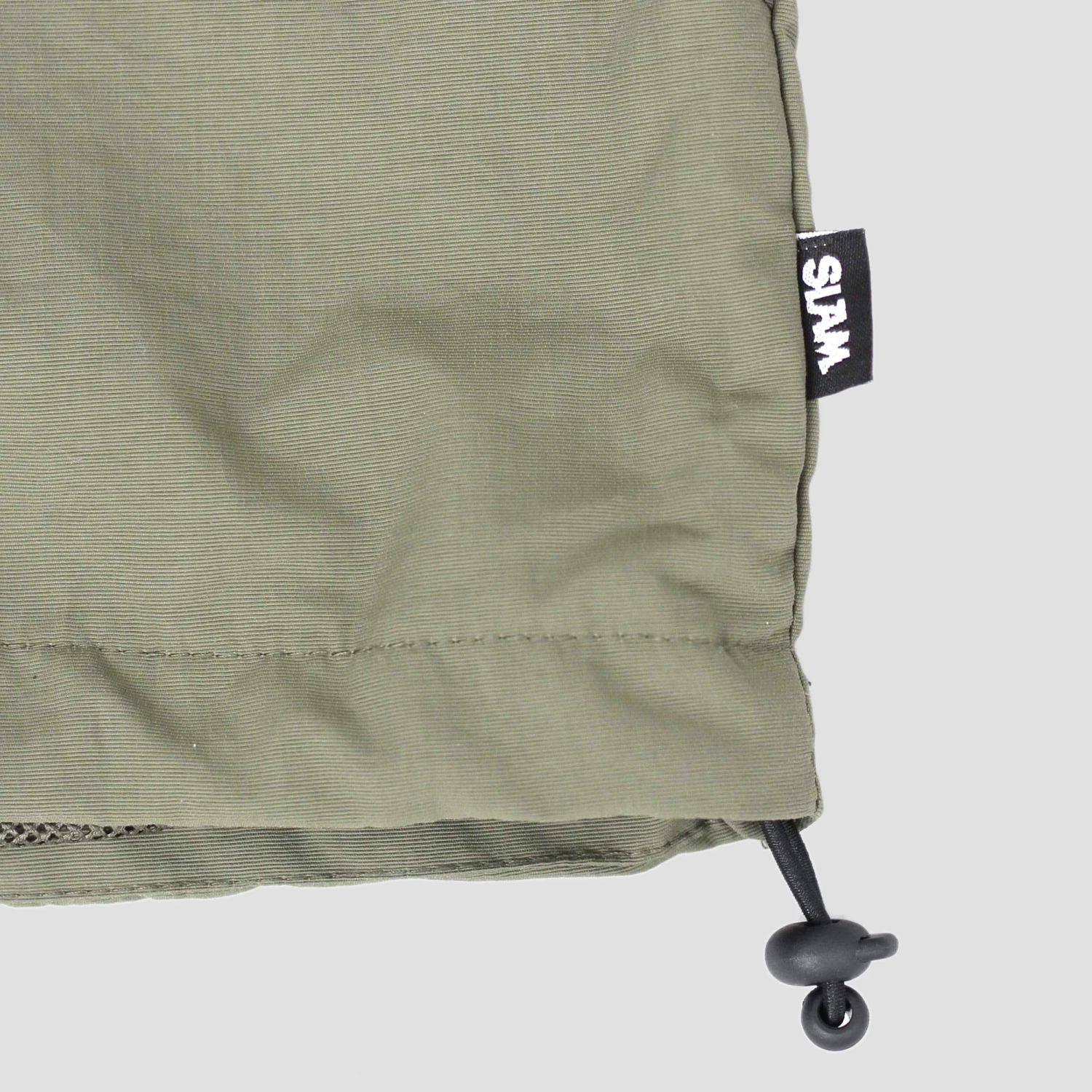 Slam City Skates Half Zip Shell Jacket Olive 7 Slam City Skates Half Zip Shell Jacket Olive - Image 7