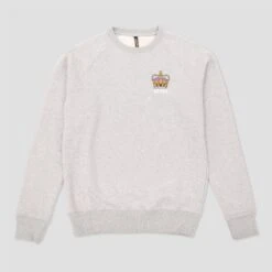 Slam City Skates Crown Embroidered Crew Grey