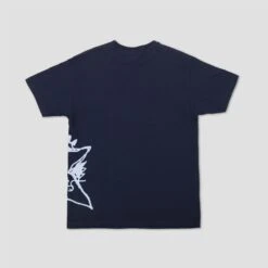 Slam City Skates Side Swank Star T-Shirt Navy -Slam City Shop slam swank tee navy3