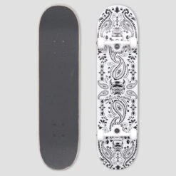 Speed Demons 8 Bandana Complete Skateboard Black / White