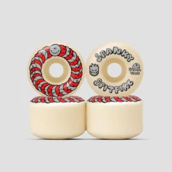 Spitfire Formula Four 54mm 99 Classic Spanky Happy Skateboard Wheels Natural