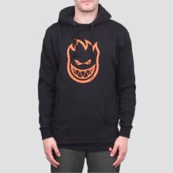 Spitfire Bighead Hood Black / Orange