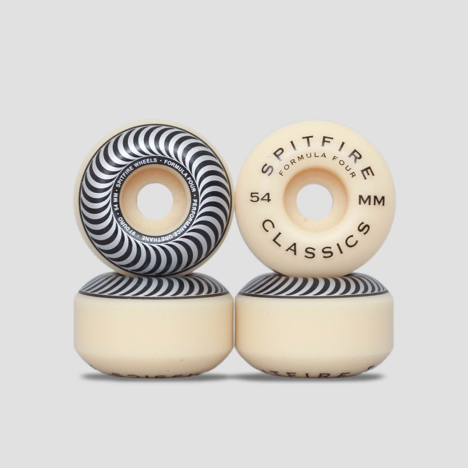 Spitfire 54mm 97DU Formula Four Classics Wheels Natural / Silver 1 Spitfire 54mm 97DU Formula Four Classics Wheels Natural / Silver