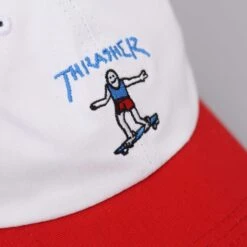 Thrasher Gonz Old Timer Cap White / Red -Slam City Shop thrasher cap thrasher gonz old timer cap white red 28345417269318