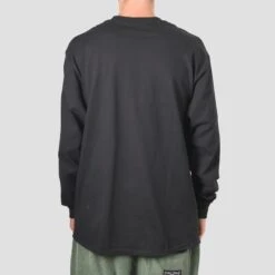 Thrasher Flame Logo Longsleeve T-Shirt Black -Slam City Shop thrasher t shirt thrasher flame logo longsleeve t shirt black 29597959684166