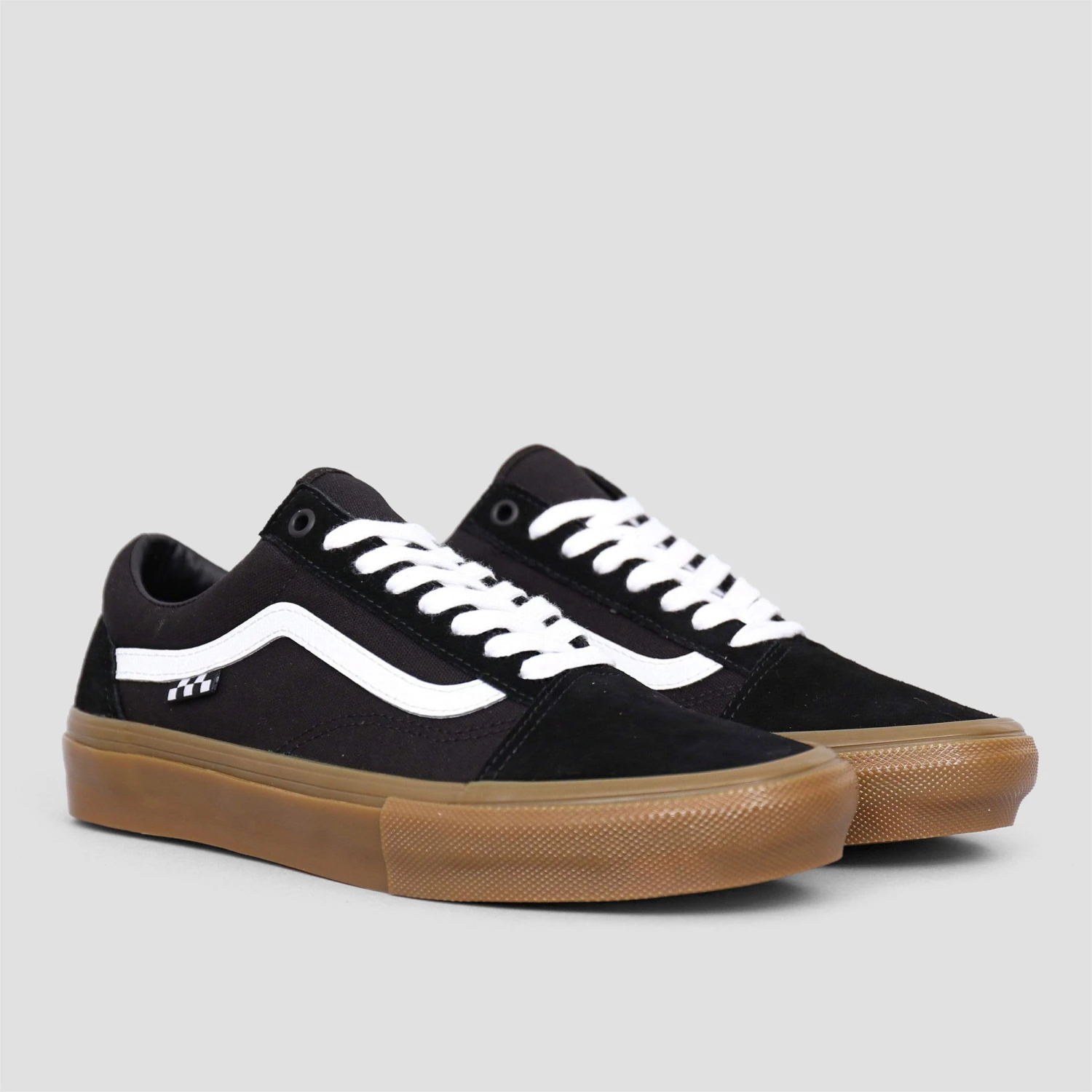 Vans Skate Old Skool Shoes Black / Gum 2 Vans Skate Old Skool Shoes Black / Gum - Image 2