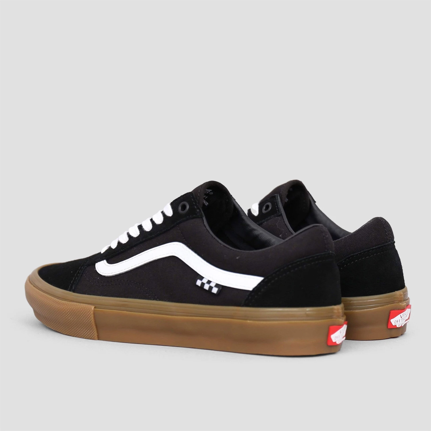 Vans Skate Old Skool Shoes Black / Gum 3 Vans Skate Old Skool Shoes Black / Gum - Image 3