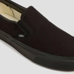 Vans Classic Slip-On Skate Shoes Black Black -Slam City Shop vans slip on blk blk 04